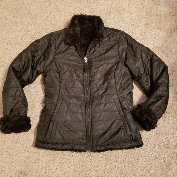 Jane Reversible Quilted Faux Fur Jacket 